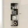 Estantería de Esquina Transfronteriza para Sala de Estar y Dormitorio, Organizador de Esquina Montado en Pared con Diseño de Múltiples Niveles y Estante de Almacenamiento Decorativo