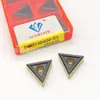 Pastilha de torneamento TNMG160404-53, pastilha triangular para torneamento externo, cabeça de corte de carboneto, pastilha de torneamento