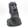 Estatua de Piedra de la Isla de Pascua Resina Paisajismo Caja para Reptiles Caja para Reptiles Decoración de Acuario Paisajismo Retrato Moai Paisajismo
