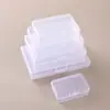 Caja de almacenamiento rectangular transparente de plástico PP para organización de documentos y recibos transfronterizos, joyero, tarjetero y caja de almacenamiento para papelería