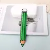 Regla de Palma de Lápiz Creativa Caricatura Mini Regla Portátil Colgante de Mochila Regla de Medición Papelería para Estudiantes Pequeño Regalo