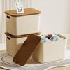 Caja de Almacenamiento Estilo Crema Caja de Almacenamiento Miscelánea Organizar Cesta de Almacenamiento de Plástico Dormitorio Ropa Interior Calcetines Caja de Almacenamiento Hogar