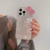 Nova Capa de Luxo Feminina com Laço e Strass Adequada para Capa de Celular Apple 15Promax Simples 14Promax Nova
