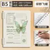 Lote Misto [Fichário de Folhas Soltas] Mengjin] Refil de Reposição para Fichário de Folhas Soltas, Fosco B5, Padrão Diagonal A5