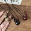 Colar com Pingente de Cabaça para Mulheres, Novo Estilo Chinês, Retrô, Nicho, Sensação de Alto Padrão, Corrente para Suéter de Outono e Inverno, Colar Acessório de Estilo Cultural Nacional