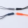 Cordón con cremallera, cabezal de doble cuerda de silicona, cuerda de inmersión, deslizador de plástico PVC, cabezal de cremallera para ropa de moda
