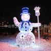 Natal Led Personalizado Boneco de Neve 3D Usando Chapéu Lâmpada de Formato Estéreo Exterior Turismo Cultural Tour Noturno Lâmpada Decorativa de Paisagem