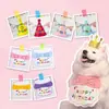 Baberos de Fiesta de Cumpleaños para Mascotas Transfronterizos, Toallas Grandes para Babas de Perro, Border Collie de Alaska, Accesorios para el Cuello de Golden Retriever