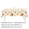 Nuevo Mantel de Fiesta de Cumpleaños de Capibara de Amazon Mantel Desechable Lindo de Capibara Plato de Papel Taza de Papel Decoración
