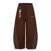 Com AcessóriosDesign Listrado Estampa de Leopardo Calça de Moletom Cimitarra para Homens e Mulheres, Nova Calça Casual de Nicho para Dança de Jazz para Outono e Inverno