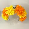 Diadema Europea y Americana Nueva de Flores para Halloween Araña Personalizada Flor Artificial Maquillaje Cosplay Fiesta Accesorios para la Cabeza Venta al por Mayor