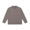 Camiseta de Manga Larga con Cuello Medio Alto Estilo Americano Muxi Clothing para Hombre, Corte Holgado, Nueva Camiseta Base de Algodón, Lana y Seda Otoño e Invierno para Hombre