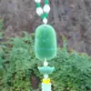 Productos para el interior del coche colgante decorativo con cuentas para coche exquisito jade verde lingote de plata Guanyin para colgar en el coche imagen de Guanyin