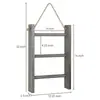 Estante de Almacenamiento para Baño de Madera Maciza, Toallero de Pared, Toallero de Baño Estilo Europeo y Americano Antiguo
