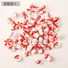 Adornos de Navidad, Piezas de Arcilla Suave, Cuentas Sueltas, Accesorios para Joyería DIY, Cajas Pequeñas de Regalo de Papá Noel, Accesorios de Exportación al por Mayor
