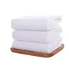 Toalla Blanca Desechable Transfronteriza Toalla de Baño de Hotel Logo Personalizado Suave Absorbente Engrosada Toalla Pequeña Blanca de Hotel