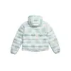 Yidao Roupas Vintage 2026 Inverno Novo 90 Penas de Pato Branco Estilo Japonês Leve Impermeável Estampa de Bolinhas Jaqueta Corta-vento com Capuz