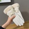 Guantes de Invierno para Mujer para Ciclismo Forrados de Polar Engrosados Cálidos Pantalla Táctil Ciclismo para Mujer Coche Eléctrico Tranvía Invierno