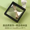 Película PE Caja Transparente para Joyería Exhibidor de Aretes Anillos Collares Caja de Almacenamiento Cuadrada Colgante Negro Blanco Venta al por Mayor