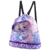 Bolsa de Natação Infantil, Bolsa de Armazenamento Impermeável com Separação Úmido/Seco, Mochila Portátil para Meninos e Meninas, Mochila de Praia, Grande Capacidade
