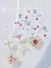 Celebridades de Internet Explosiones Guerrero Marino Arte de Uñas Joyería Circonita Taladro de Amor Hielo de Agua Luna Taladro de Uñas Decoración Pequeños Accesorios