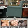 Cadeira de Barbearia Modelo de Comércio Exterior Dongkai, Cadeira de Cabeleireiro Ajustável em Aço Inoxidável para Uso em Salão, Cadeira Simples para Corte, Permanente e Coloração