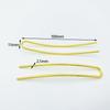 Cobre Puro Antigo Acessório de Cabeça Grampo de Cabelo em Forma de U Galvanoplastia Acessório de Cabeça para Noiva Grampo Tipo Arco diy Grampo de Cabelo Hanfu Flor de Enrolar Niang Grampo Passo a Passo