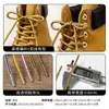 Cadarços listrados bicolores de alta qualidade, cadarços redondos de 4 mm adequados para botas Martin, dad shoes e botas amarelas