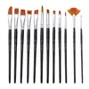 Nuevo Set Transfronterizo de 18 Piezas de Pinceles de Nylon Multiusos para Cabello, Pinceles Acrílicos, Bolsas para Pintura en Lienzo y Materiales de Pintura
