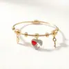 Novo Preço Especial de Fábrica Titânio Aço Inoxidável Zircônia Incrustada Alta Qualidade Cor Pulseira Moda Feminina Formato C Tendência Pulseira de Casal