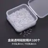 Xiao Accesorios Espaciadores de Silicona Transparente Ultra-Delgados Perla Cristal Oro Plástico Espaciador Cuentas Espaciadoras Cuentas Espaciadoras Juguete