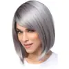 Peruca da moda europeia e americana, touca, franja lateral, bobo, peruca de cabeça completa, comércio exterior, hot wig transfronteiriça