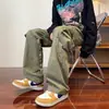 Pantalones de trabajo para hombre, pantalones de moda estilo americano multibolsillos, gama alta, elegantes, corte holgado, pantalones casuales tipo jogger para estudiante con cordón
