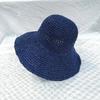Verão Face-Cover Protetor Solar Pescador Handmade Crochet Sun Hat Beach Hat Dobrável Estilo Coreano All-Match Face-Mostrando Pequeno Basin Hat