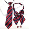 Camisa de Corbata Rayada Estilo Universitario para Mujer Traje Uniforme Escolar de Estudiante Cuello Ropa de Jardín Pajarita de Actuación Infantil Flor