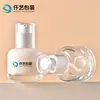 Qianyi En Stock Botella de Base de 30ml Empaque para Cuidado de la Piel Botella de Vidrio para BB Cream y Primer Botella para Decantar Sérum y Loción