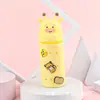 Estojo de Lápis Infantil de Silicone Fofo com Furos DIY de Grande Capacidade, Bolsa de Papelaria Tridimensional para Alívio de Estresse para Estudantes, Porta-Lápis Retrátil