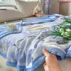 Colcha de Verano Auténtica de Encaje Suave como una Nube Grado Materno e Infantil, Relleno de Algodón Puro para Clima Cálido, Colcha Delgada Lavable a Máquina, Regalo