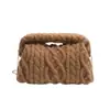 Bolso de Mano Retro Tejido a Mano Estilo Coreano para Mujer 2025 Otoño e Invierno Nuevo Bolso de Hombro Sencillo con Cadena Bolso Cruzado Versátil