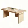 Mobiliario para áreas de mezzanine en oficinas de ventas, centros de educación temprana de jardín de infantes, juegos de mesa y sillas de madera maciza para niños, y mesas para manualidades