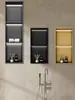 Nichos de Parede em Liga de Alumínio para Banheiros, TV de Parede, Armários Embutidos para Armazenamento no Box do Banho, Armários de Parede Personalizáveis para Banheiro para Vasos Sanitários