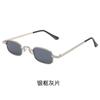 Nuevo Estilo Gafas de Sol Distintivas Hip Hop Gafas de Sol Coloridas de Moda para Hombre y Mujer Caja Metálica Pequeña Gafas de Sol para Sesión de Calle de Celebridad de Internet