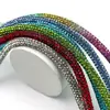 3.5 # 7 Fileiras de Tubos Redondos de Strass Coloridos Cheios de Diamantes Meia Acessórios para Roupas Calçados Laço DIY Cadarços Corda de Strass
