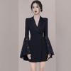 Vestido de Noche Negro de Moda para Mujer 2026 Nuevo Estilo Casual para Citas Ropa de Uso Diario Vestido de Princesa con Sentido del Diseño