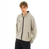 Moletom cardigã com capuz em blocos de cor e poá de alta qualidade para homens e mulheres, estilo descontraído, moda outono casual esportivo jaqueta para casal