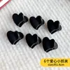 Pinza de garra negra de alta gama estilo coreano para mini flequillo de mujer, pinza de pelo de princesa, accesorio para el cabello, pinza para flequillo de la frente