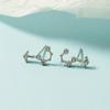 Pendientes de doce constelaciones elegantes personalidad de Corea del Sur estrellas simples frescos pendientes combinables para mujer agente de compras directo de fábrica
