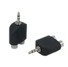 Divisor de auriculares de 3.5 mm para computadora, adaptador de audio de 3.5 mm uno a dos, 3.5 Revolución doble 3.5 Hembra