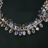 Cuentas de gota de agua puntiagudas hechas a mano DIY accesorios para el cabello pulsera aretes material de cuentas cuentas de cristal cuentas de vidrio 6 x 12 mm