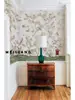 Papel de Parede Chinês Francês Flor e Pássaro Sala de Estar TV Sofá Parede de Fundo Decoração Revestimento de Parede Papel de Parede Estilo Retrô Americano